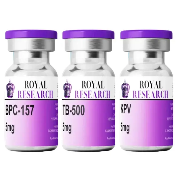 Royal Research BPC-157, TB-500, and KPV 5mg Vial Bundle